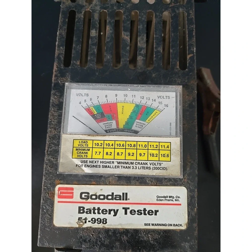 Goodall  51-998 Battery Load Tester & Charging System Tester‎ NOS Vintage